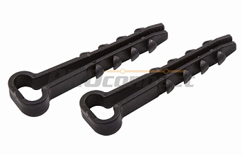 Дюбель-хомут 5-10 черный, прямоугольный (100 шт/уп), 07-4621