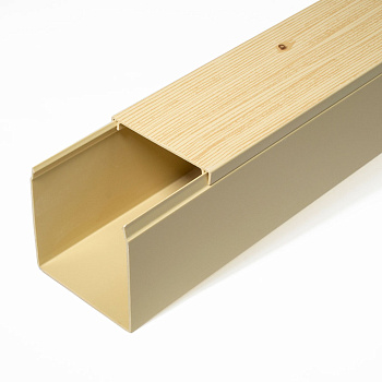 PR03.0188 кабель-канал сосна 2-й замок в п/э 60х60 мм (12 м/уп) Промрукав