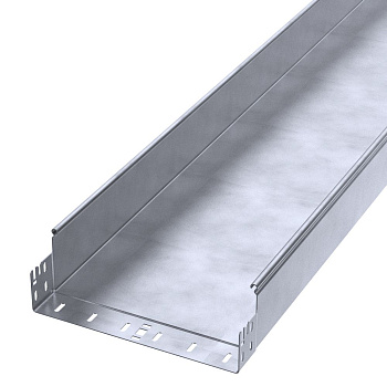 PR16.13646 лоток неперфорированный Профи INOX (AISI 316) 300х100х6000 (1,5 мм) (12 м/уп) Промрукав