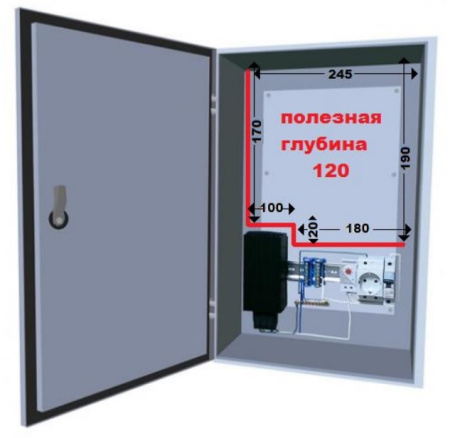 Мастер 2УТ шкаф монтажный с обогревом