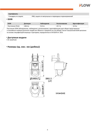 F-IP-1422PCIZ4 2Мп уличная поворотная IP-камера с технологией ComboVu iFlow