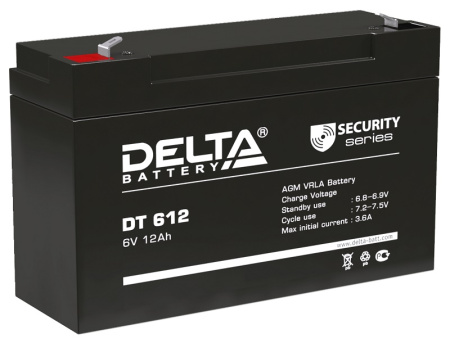 Аккумулятор Delta DT 612 (6V / 12Ah)