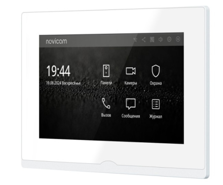 IMPULSE 7 IP WIFI WHITE (ver.4050) IP видеодомофон с сенсорным дисплеем 7" NOVIcam