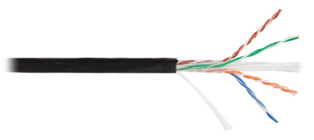 NKL 4640B-BK кабель NIKOLAN U/UTP 4 пары (305 м/бухта)