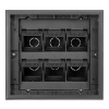 DR-PRO-015111 лючок напольный, 12 модулей, горизонтальный, пластиковая крышка, серый Datarex
