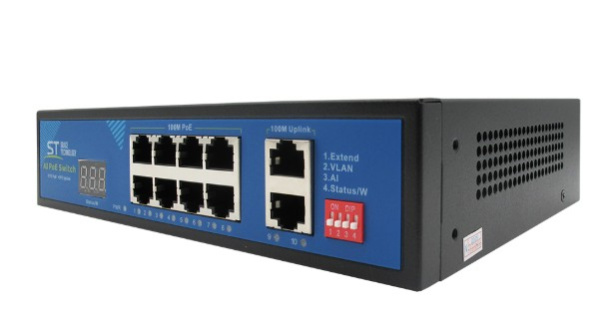 ST-S812POE (2M/150W/А/SC) PRO сетевой PoE коммутатор Space Technology