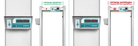 Блокпост РС И 6 арочный металлодетектор со встроенным термодатчиком