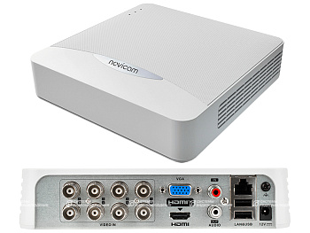 FR1108L (ver.3099) гибридный видеорегистратор 8-ми канальный Novicam