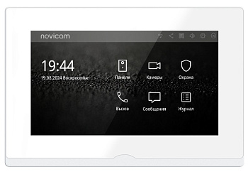 IMPULSE 7 IP WIFI WHITE (ver.4050) IP видеодомофон с сенсорным дисплеем 7" NOVIcam