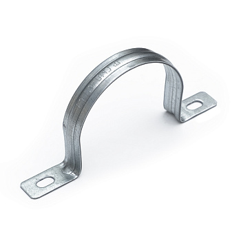 PR13.02419 скоба металлическая двухлапковая усиленная противопожарная СМДУ d60-63 мм (50шт/200шт уп/кор) Промрукав