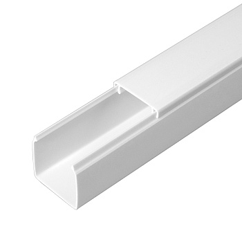 PR.062525 Кабель-канал белый 2-й замок в г/к 25х25 мм (48м/уп) Промрукав