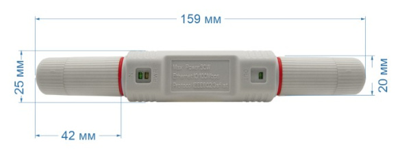 ST-VBP1 приемопередатчик удлинитель PoE Space Technology