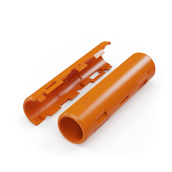 PR13.02459 муфта разборная d16 мм оранжевая (10шт/500шт уп/кор) Промрукав