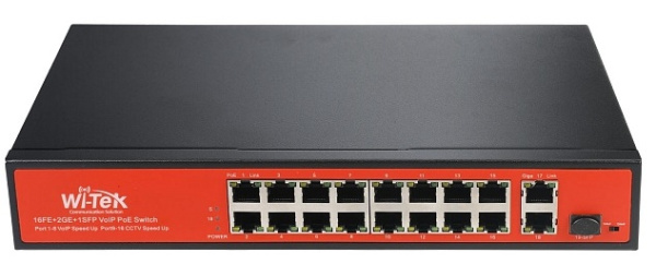 WI-PS518GV неуправляемый коммутатор с функцией PoE Wi-Tek