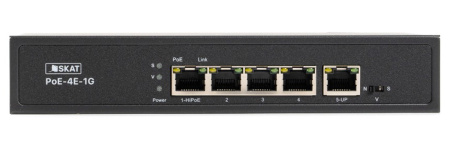 SKAT PoE-4E-1G неуправляемый коммутатор