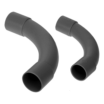 PR13.0171 соединитель угловой черный d25 мм (5шт/200шт уп/кор) Промрукав