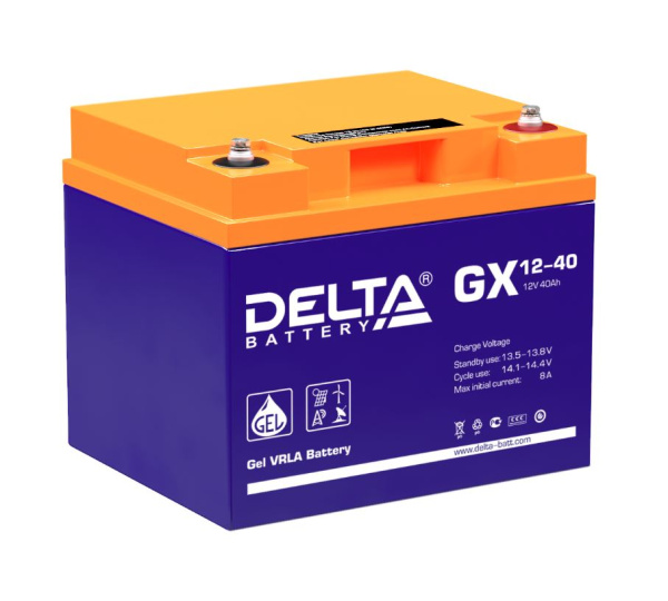 Аккумулятор герметичный свинцово-кислотный Delta GX 12-40