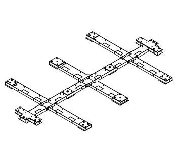 PERCo-RF20 рама монтажная для турникета роторного полноростового PERCo-RTD-20 PERCo