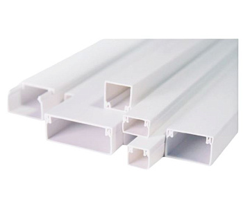 509-001 кабель-канал 60x40, двойной замок, белый (18 м/уп) ПожТехКабель