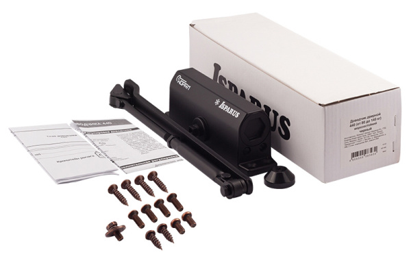 НОРА-М 440 ISPARUS (от 80 до 140кг) доводчик морозостойкий (черный) 