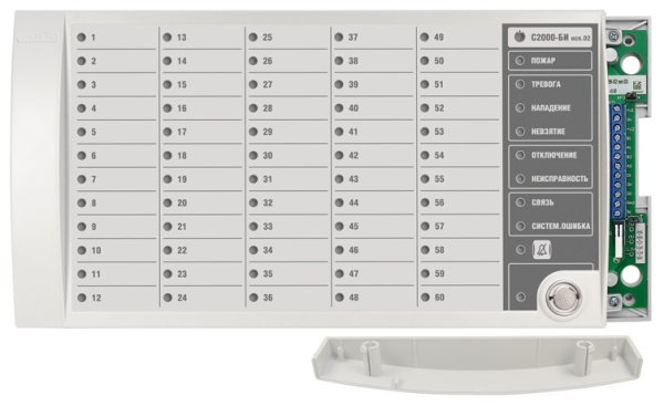 С2000-БИ исп.02  2RS485 блок индикации на 60 разделов Болид