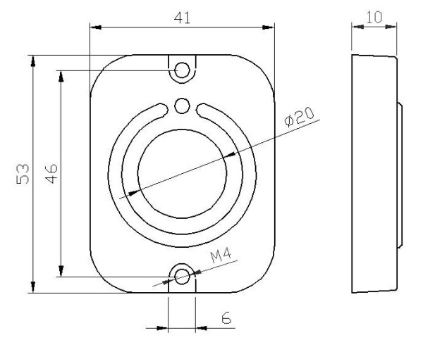 Кнопка выхода EXITka, черная