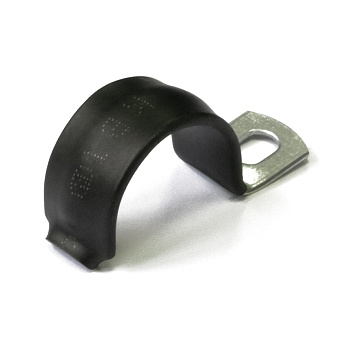 PR08.6008 скоба металлическая однолапковая с полимерным покрытием СМО-П d19-20 мм (100 шт/уп) Промрукав