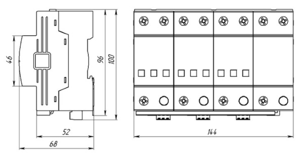 В-Т25 275/3+1 С четырёхполюсное устройство защитное УЗИП ХАКЕЛЬ