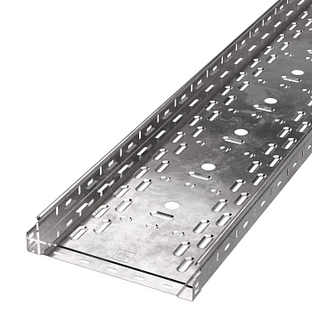 PR16.2306 лоток перфорированный Стандарт 300х50х3000 (1,0 мм) (6 м/уп) Промрукав