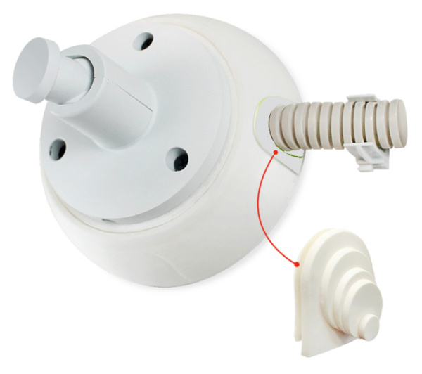 JB3-115W монтажная коробка для видеокамеры KadrON