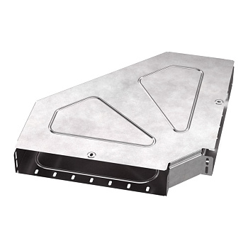 PR16.0623 Угол горизонтальный 90 градусов с крышкой Стандарт 400х80 Промрукав