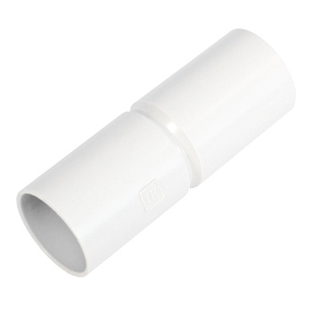 PR13.02448 патрубок-муфта белая d20 мм (10шт/800шт уп/кор) Промрукав
