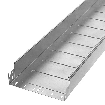 PR16.14045 лоток неперфорированный Профи INOX (AISI 304) 300х100х3000 (1,2 мм) (6 м/уп) Промрукав