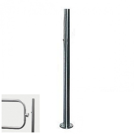 PERCo-BH02 2-04/EL стойка с электромагнитным устройством блокировки, нержавеющая сталь