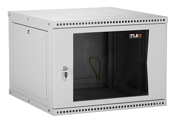 TWI-096045-R-G-GY настенный разборный шкаф TLK 19",9U