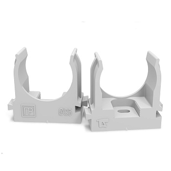 PR13.0121 крепеж-клипса для монтажного пистолета D=25 серая (100шт) Промрукав