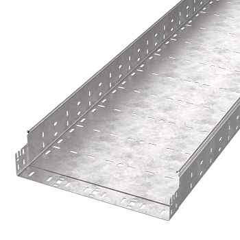 PR16.13250 лоток перфорированный Профи HDZ 400х100х3000 (1,5 мм) (6 м/уп) Промрукав
