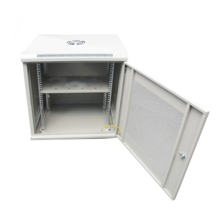 ST-NCP12U600 (СЕРЫЙ) С ПОЛКОЙ шкаф телекоммуникационный 19" настенный/напольный 9U Space Technology