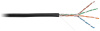 EC-UU004-5E-PE-BK кабель NETLAN U/UTP 4 пары, Кат.5е, внешний, PE -40C, одножильный, 100МГц, черный (305 м/бухта)