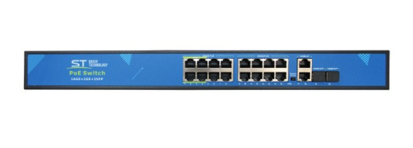 ST-S166POE (16G/2G/2S/300W/АB/4BT) PRO сетевой PoE коммутатор Space Technology