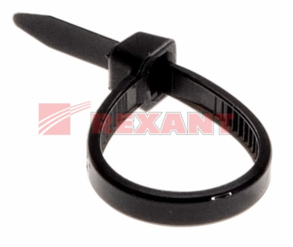 Хомут nylon 2.5х100 мм черный (07-0101) (100 шт/уп) REXANT