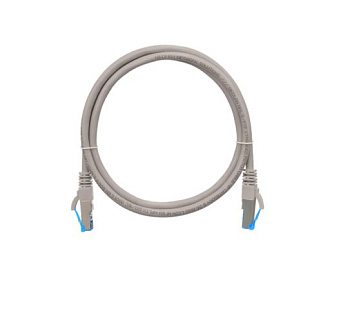 NMC-PC4SE55B-030-C-GY Коммутационный шнур NIKOMAX S/FTP 4 пары, Кат.6 (Класс E), с защитой защелки, многожильный, нг(А)-HF, серый, 3м