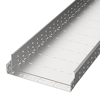 PR16.5100 лоток перфорированный Профи 400х100х3000 (2,0 мм) (6 м/уп) Промрукав