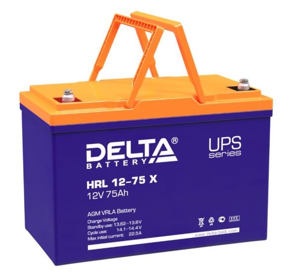 Аккумулятор Delta HRL 12-75 X