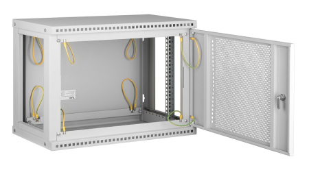 TWI-066045-R-P-GY настенный разборный шкаф TLK 19", 6U