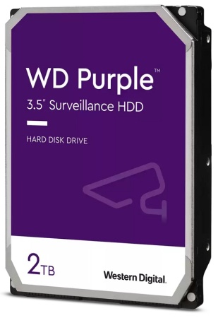 Жесткий диск WD SATA-III 2Tb WD22PURZ Surveillance Purple (5400rpm) 256Mb 3.5"