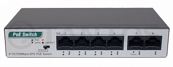 TSn-4P6U 6-ти портовый неуправляемый коммутатор Tantos