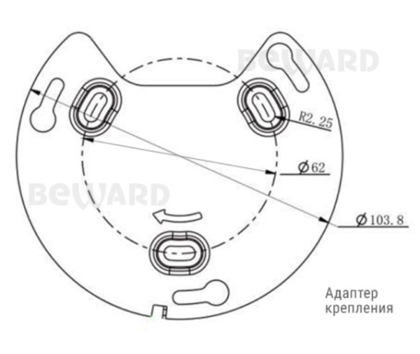 SV2012DB (3.6 мм) уличная купольная IP камера видеонаблюдения с встроенным микрофоном Beward