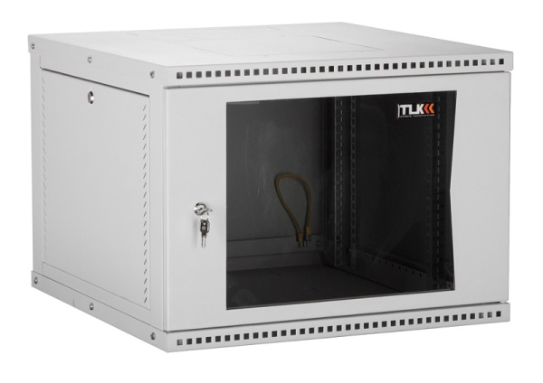 TWI-126060-R-G-GY настенный разборный шкаф TLK 19", 12U