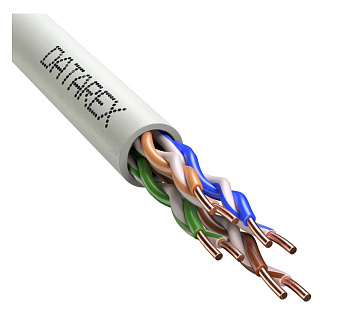DR-140017 кабель витая пара категории 5е, PVCLS нг(А)-LSLTx, белый, коробка 305 м Datarex